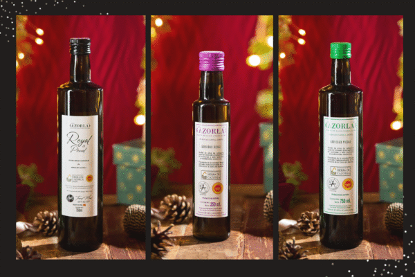 Cazorlas julegavepakke med tre olivenoljer - picual, royal og Trond Mois signaturolje